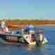 Fishing in our custom built boat