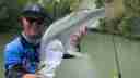 Paul Worsteling with a nice silver Cobourg barra